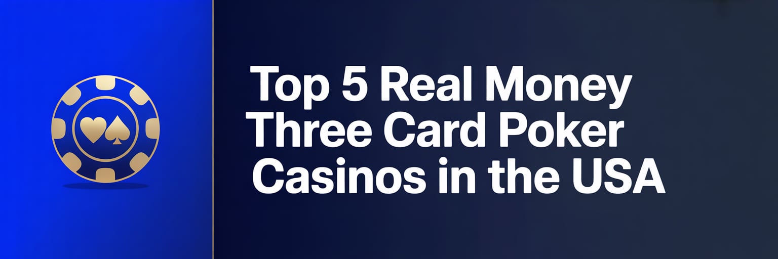 Top 5 Real Money Three Card Poker Casinos in the USA